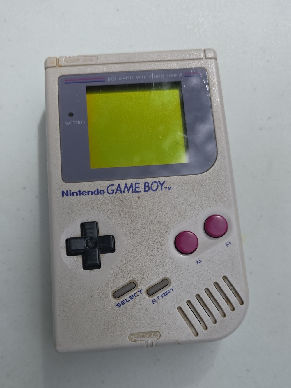 Nintendo Game Boy Handheld - Beige Body with Purple Buttons